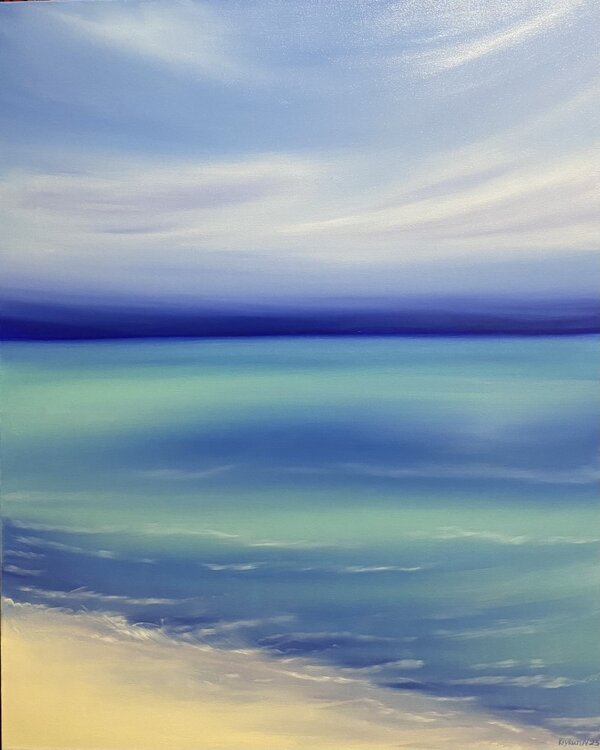 Calm azure sea shore, Côte d'Azur , Marine sky line, ocean waves Nataliia Krykun