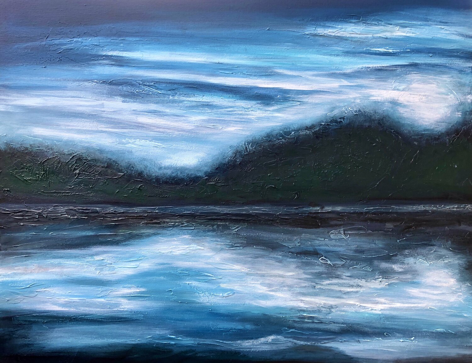 „Blue Night seascape“ Nataliia Krykun
