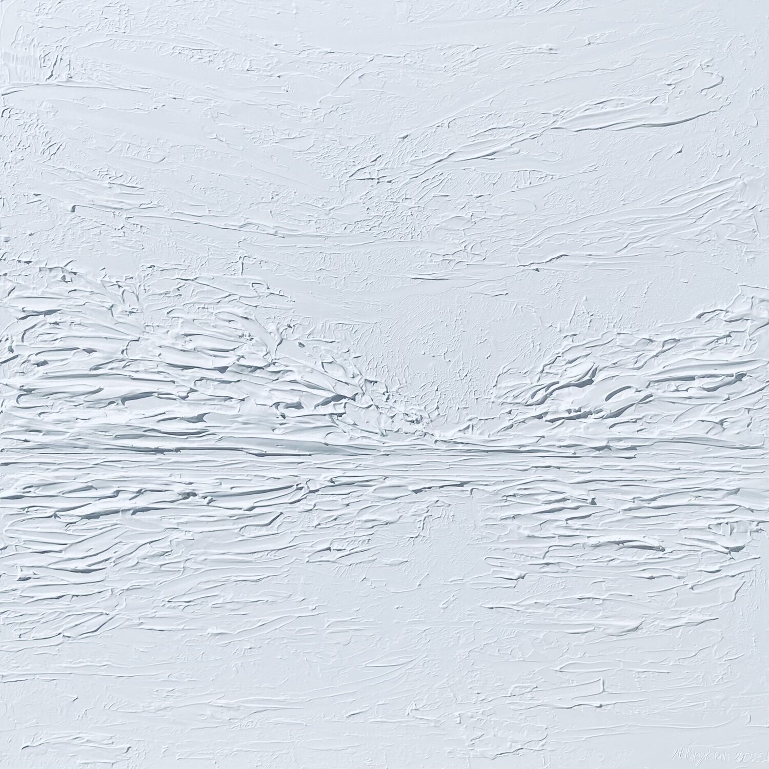 White seascape - 3 D textured Nataliia Krykun