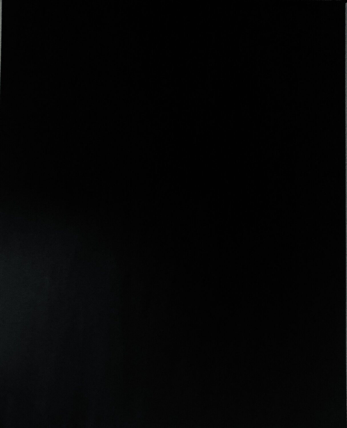 Black abstract minimalism landscape „Night“ Nataliia Krykun