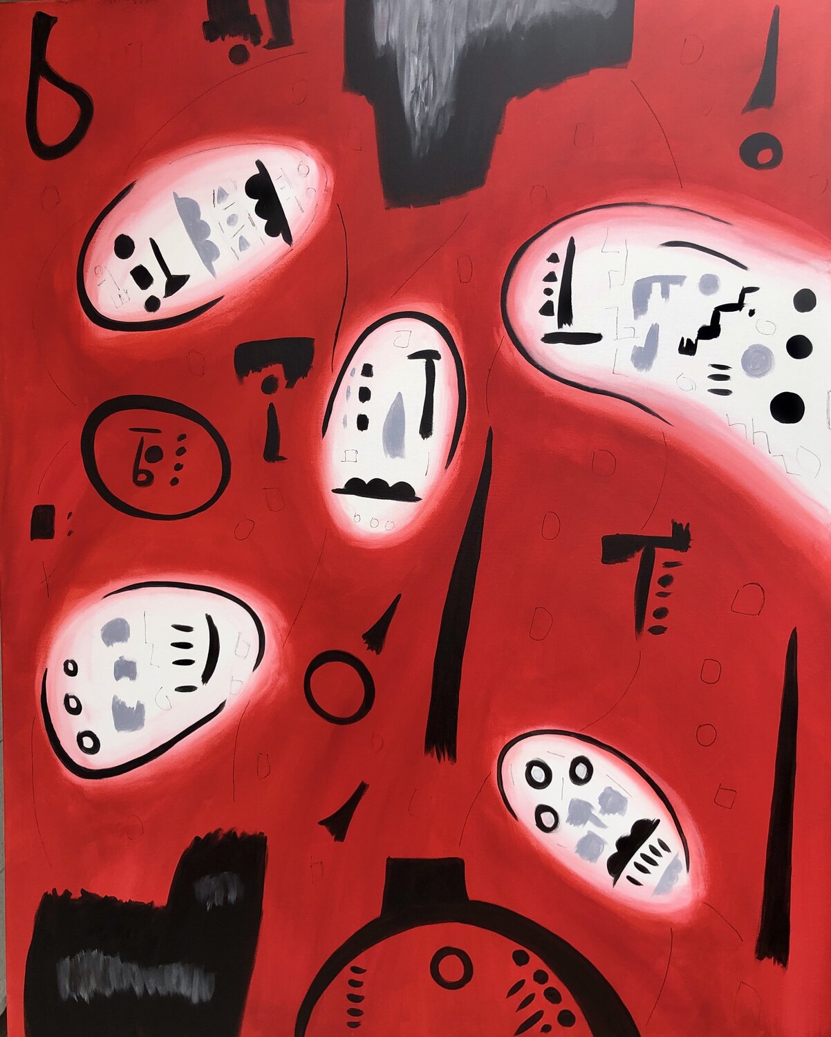 „Red freedom“- expressionism abstraction, Nataliia Krykun