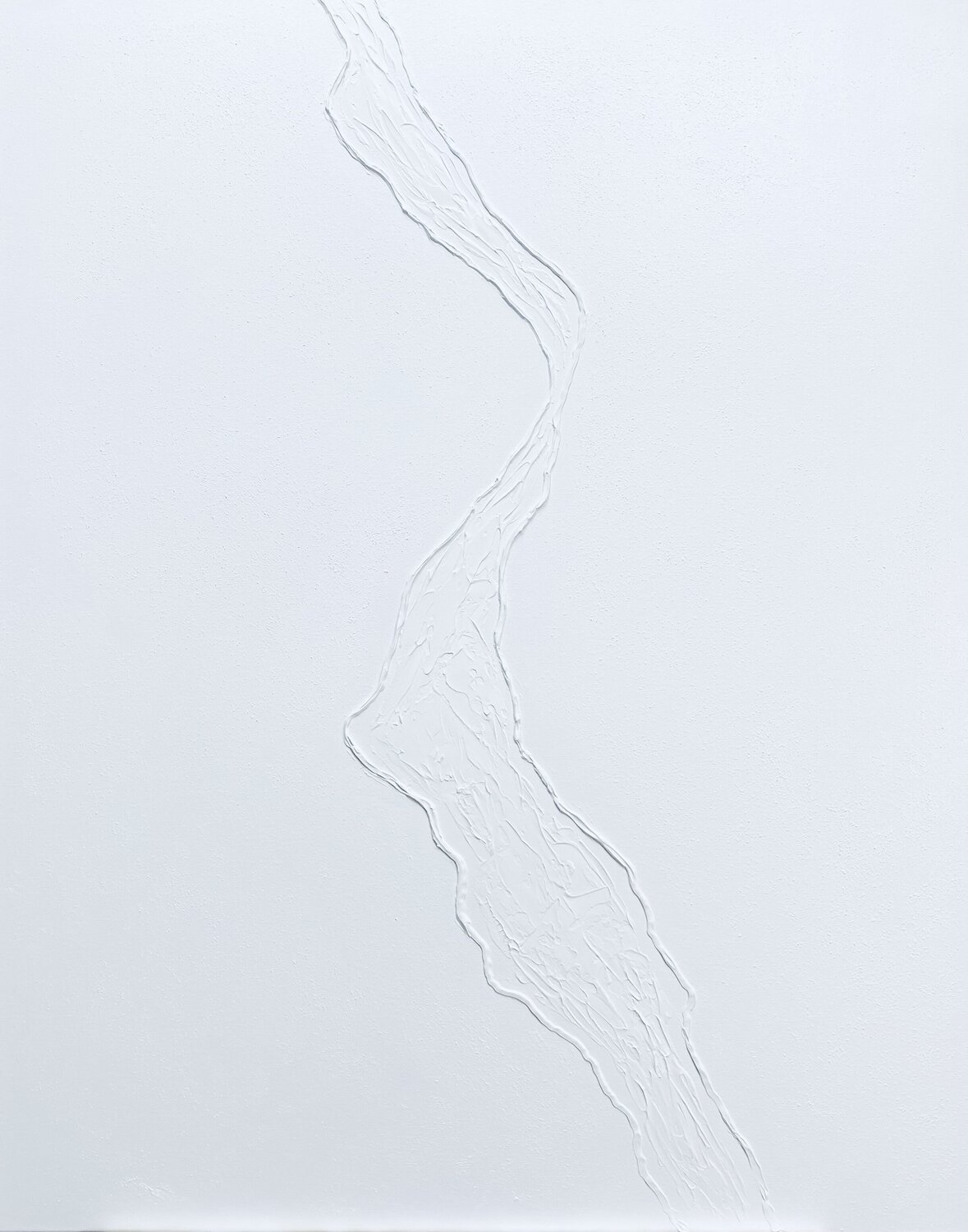 White Snowfall - 3D, textured, plaster Nataliia Krykun