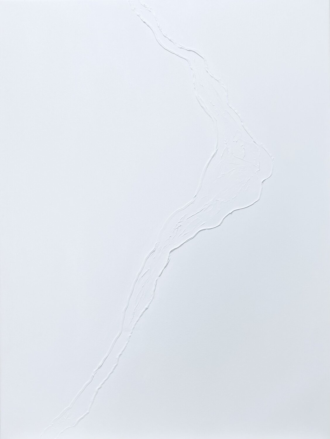 White Iceberg - 3D, textured, plaster Nataliia Krykun