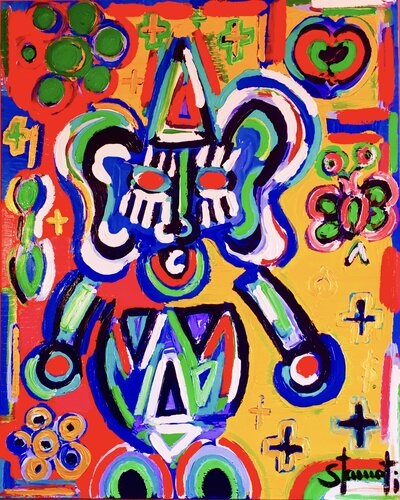 SHIVA van Maxime Stamati, Schilderij te koop op Singulart