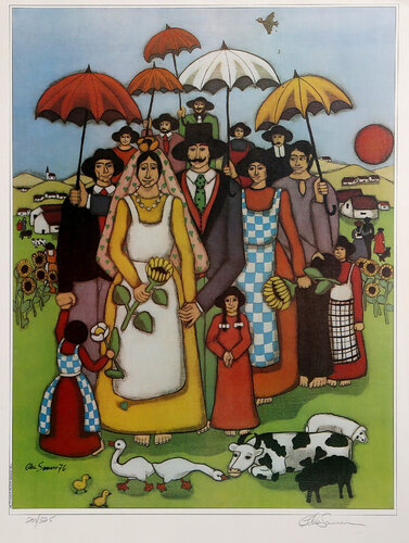 Umbrella Wedding by Elke Bohm, 인쇄 for Sale on Singulart