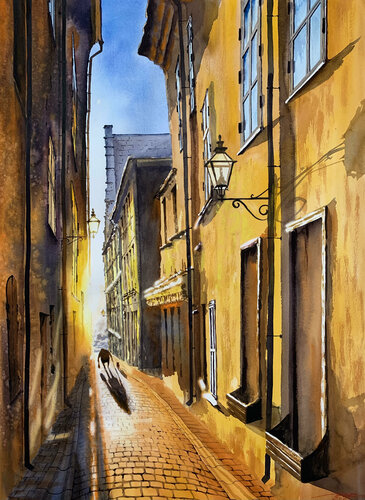 Stockholm von Igor Dubovoy, Werk auf Papier kaufen auf Singulart