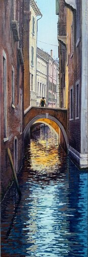 Venetian canals van Igor Dubovoy, Schilderij te koop op Singulart