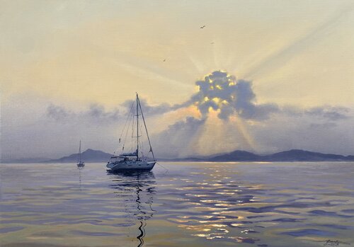 Sunset van Igor Dubovoy, Schilderij te koop op Singulart