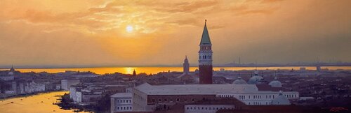 Venice sunset. von Igor Dubovoy, Malerei kaufen auf Singulart