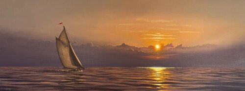 Sunset.. Evening breeze van Igor Dubovoy, Schilderij te koop op Singulart