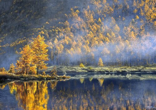 Autumn mood von Igor Dubovoy, Malerei kaufen auf Singulart