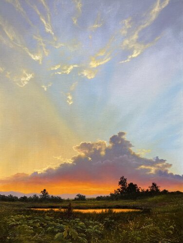 Sunset par Igor Dubovoy, Peinture en vente sur Singulart
