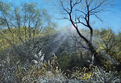 Forest light by Igor Dubovoy, Painting for Sale on Singulart