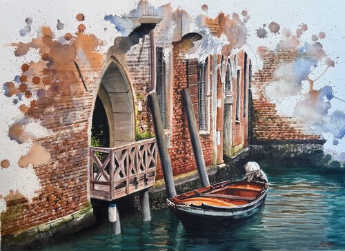 Venice style di Igor Dubovoy, Pittura in vendita su Singulart