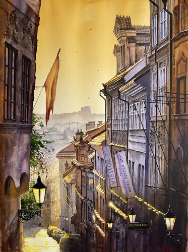 Prague van Igor Dubovoy, Schilderij te koop op Singulart