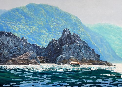 Mediterranian sea von Igor Dubovoy, Malerei kaufen auf Singulart