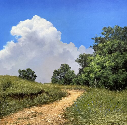 Road to the clouds par Igor Dubovoy, Peinture en vente sur Singulart
