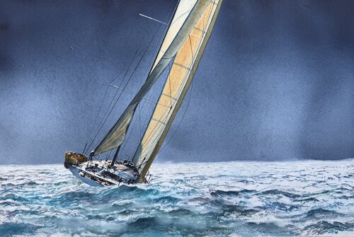 Yacht von Igor Dubovoy, Malerei kaufen auf Singulart