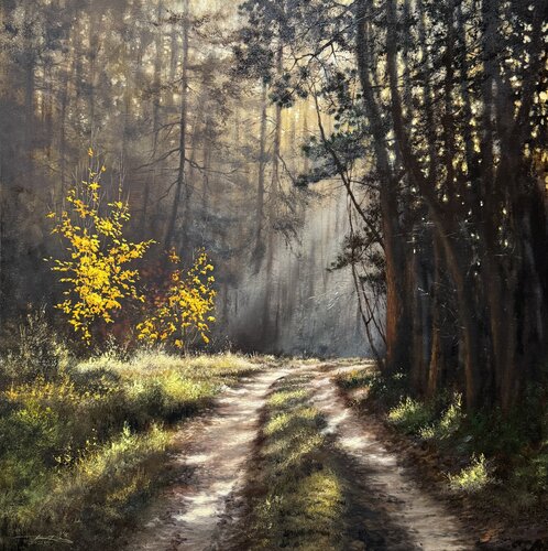 Forest road von Igor Dubovoy, Malerei kaufen auf Singulart