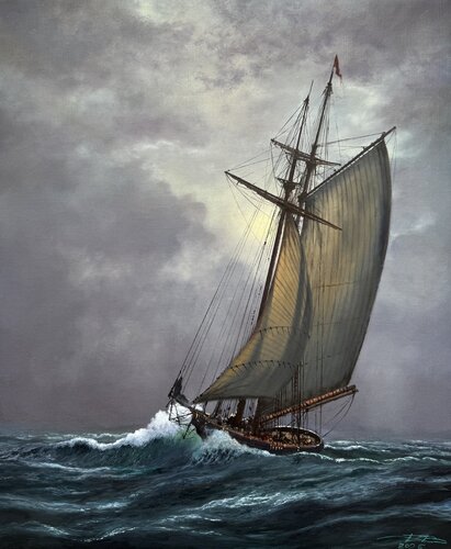 Night passage van Igor Dubovoy, Schilderij te koop op Singulart
