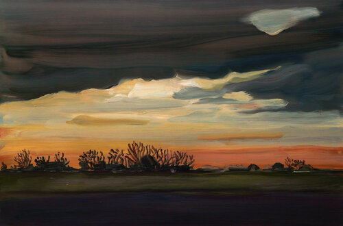 Lowlands - Farm # 2 van Alice Brasser, Schilderij te koop op Singulart