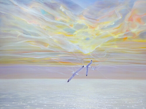 Sky Born di Gill Bustamante, Pittura in vendita su Singulart
