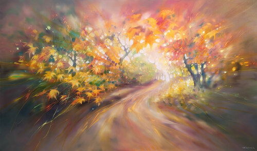Autumn Magic van Gill Bustamante, Schilderij te koop op Singulart