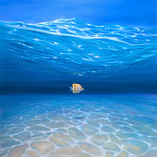 A Courageous Soul Under the Sea van Gill Bustamante, Schilderij te koop op Singulart