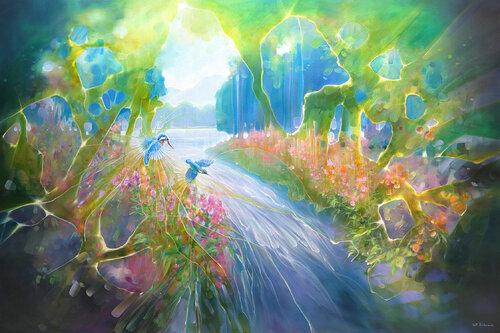 Nature Weaves a Spell by Gill Bustamante, Painting for Sale on Singulart