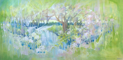 A Quiet Drama by Gill Bustamante, Painting for Sale on Singulart