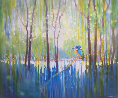 The River Monarch de Gill Bustamante, Pintura a la venta en Singulart