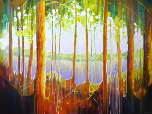 Souls of the Ashdown Forest di Gill Bustamante, Pittura in vendita su Singulart