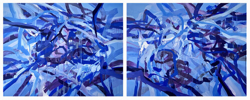 Before Any Words 2-1, 2-2 van Lacey Kim, Schilderij te koop op Singulart