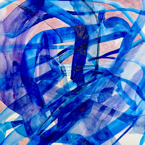 Flow 5 van Lacey Kim, Werk op papier te koop op Singulart