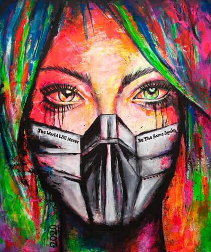 Pandemic Art 2020 von Anna Marija Bulka, Malerei kaufen auf Singulart