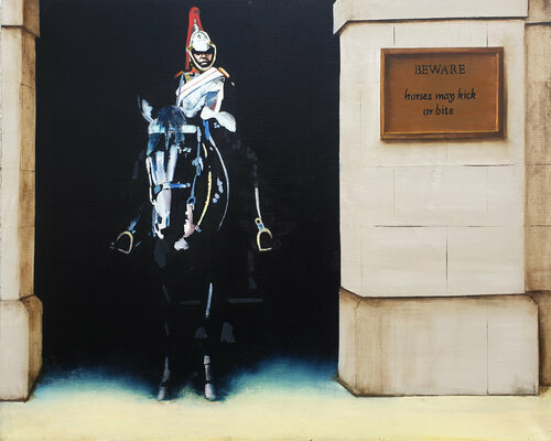 the Horse guard de Miguel Moran, Pintura a la venta en Singulart