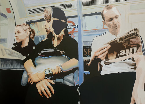 london 6-4-2009 08.28PM version 2 di Miguel Moran, Pittura in vendita su Singulart