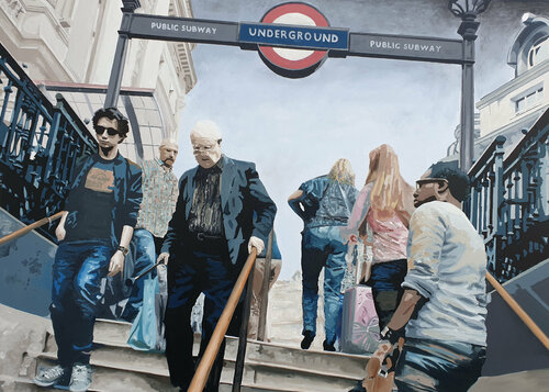 london 24-9-2011 6.24PM di Miguel Moran, Pittura in vendita su Singulart