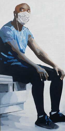 bruxelles 07.02.2021   09.15pm by Miguel Moran, 회화 for Sale on Singulart