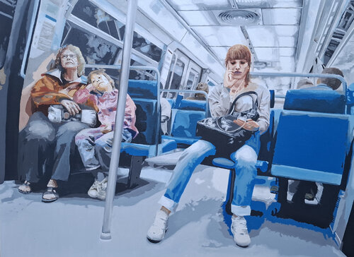 Paris 14-07-2023   10.04am par Miguel Moran, Peinture en vente sur Singulart