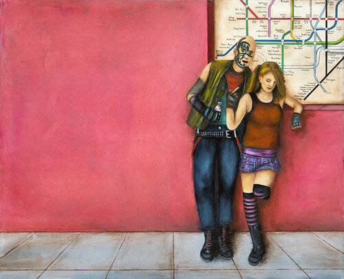 punks are not dead van Miguel Moran, Schilderij te koop op Singulart