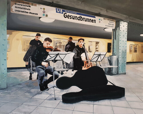 berlin 2-10-17  4.50PM by Miguel Moran, 회화 for Sale on Singulart