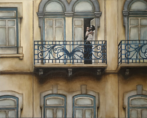 Lisboa 10-4-2020   7.16pm di Miguel Moran, Pittura in vendita su Singulart
