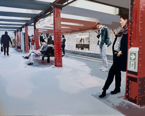 Berlin 04 .07.2018   8.20pm by Miguel Moran, 회화 for Sale on Singulart