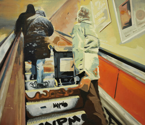 budapest 17-1-2010  9.54am by Miguel Moran, 회화 for Sale on Singulart