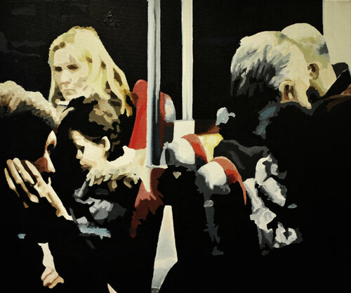 rotterdam 30-12-2013 05.16pm part2 di Miguel Moran, Pittura in vendita su Singulart