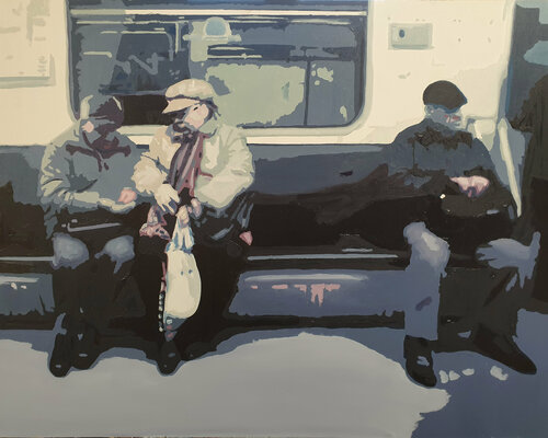 Budapest 10-01-2020   11.28 am di Miguel Moran, Pittura in vendita su Singulart