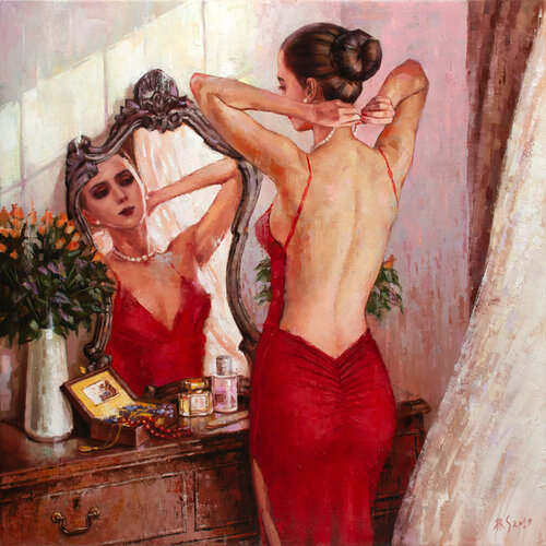 BEFORE THE PARTY by Yaroslav Sobol, Painting for Sale on Singulart