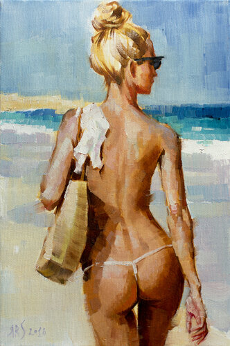 A HOT DAY by Yaroslav Sobol, Painting for Sale on Singulart