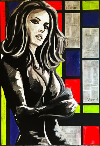 MY MONDRIAN van Carole Benichou, Schilderij te koop op Singulart